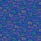 Full Bloom Floral Dark Blue Writing by P and B Textiles Cotton Fabric BTY